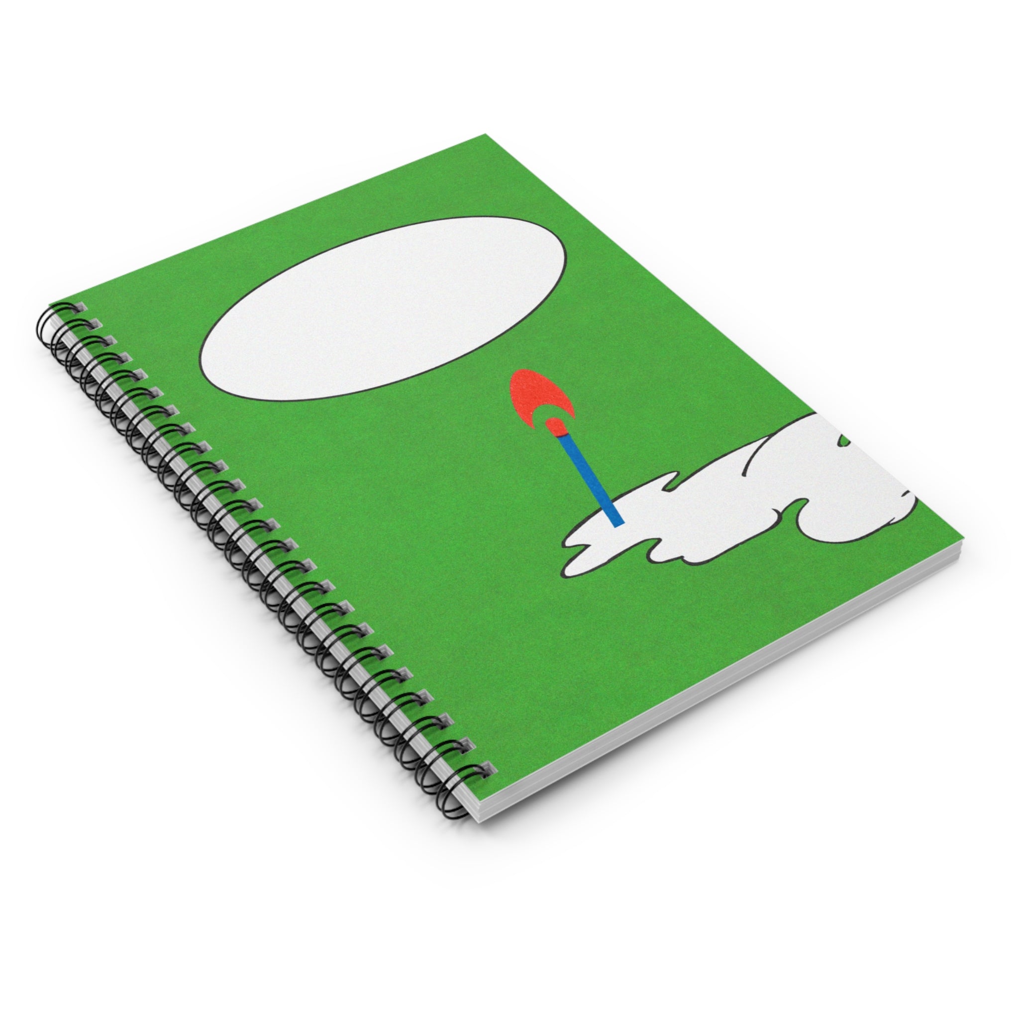 JF COLLECTIVE GOODS Colorful Spiral Notebook - Ruled Lines for Creative Minds, Perfect for School, Journaling, Gifts, Note-taking, Sketching, Green Design