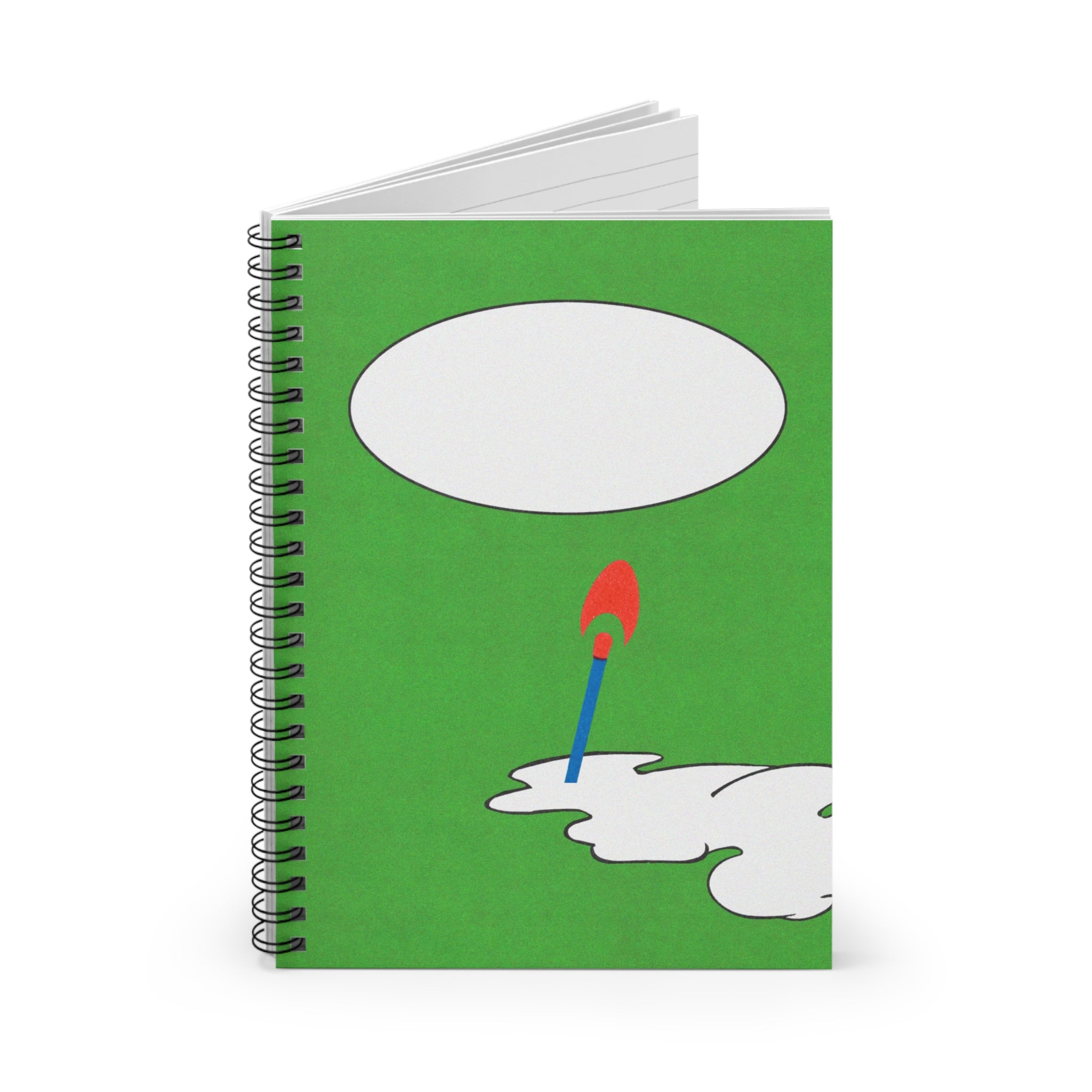 JF COLLECTIVE GOODS Colorful Spiral Notebook - Ruled Lines for Creative Minds, Perfect for School, Journaling, Gifts, Note-taking, Sketching, Green Design