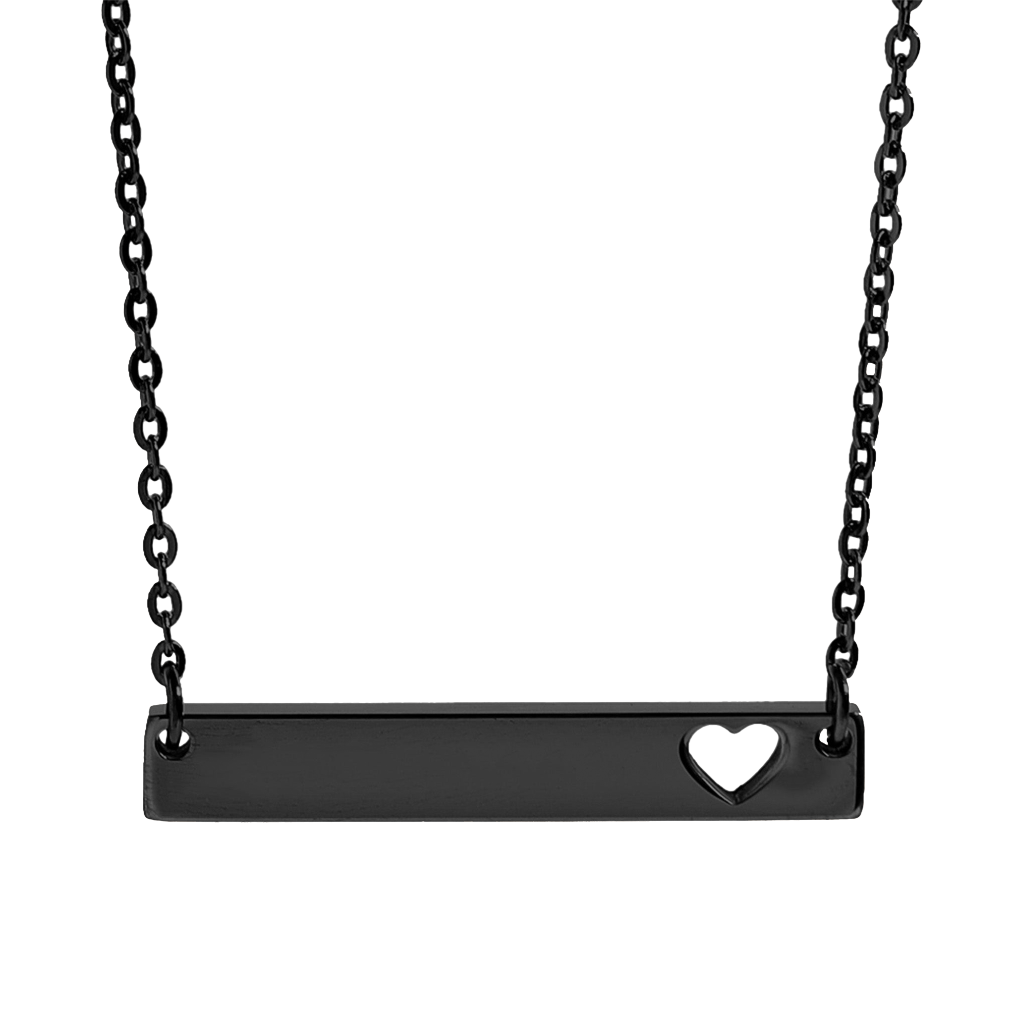 JF COLLECTIVE GOODS Cutout Heart Bar Necklace